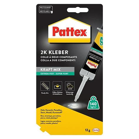 Pattex Kraft Mix Komponenten Kleber Komponentenkleber Extrem Fest