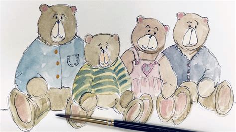 Whimsical Teddy Bear Family | Diane Antone Studio