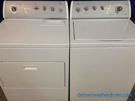 Whirlpool Used Washer Dryer Set Commercial Quality Super Capacity Plus