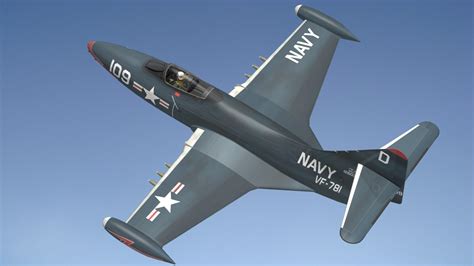 Grumman F9F Panther 3D Model - TurboSquid 2029112