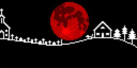 Blood moon pixel art - no text by thedragonstein on DeviantArt