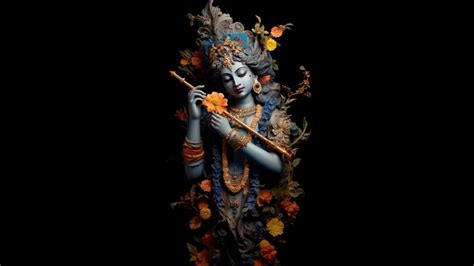 Lord Krishna Wallpaper 4K, Hindu God, AMOLED, 5K