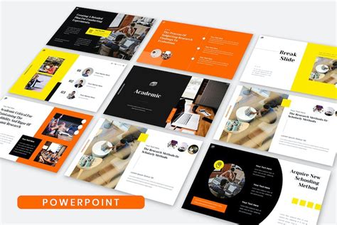 Academic Study Thesis Report Powerpoint Template Incl. thesis ...