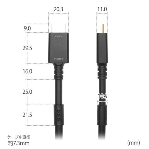 光ファイバー Hdmiケーブル 10m 高耐久ケーブル プレミアムハイスピード 18gbps 4k 60p Hdr Hh100 804bb