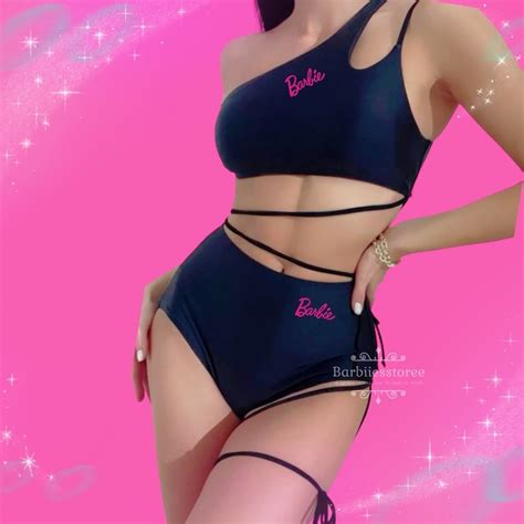 Bikini Negro Con Cintas Comprar En Barbiiesstoree