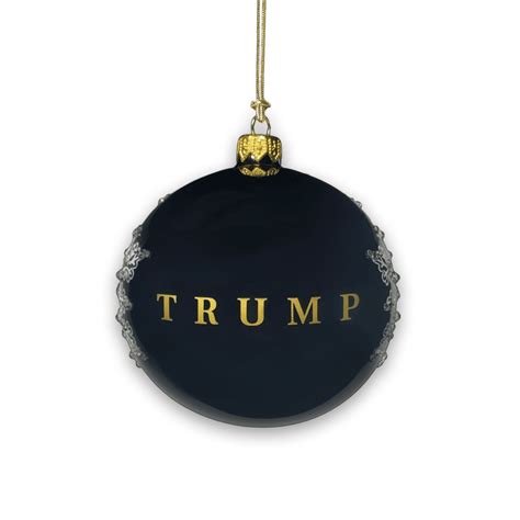 Trump Holiday Glass Ornament - Trump Store