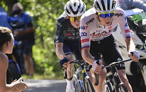 Tour De France En Suivant Lattaque De Pogacar Vingegaard Est