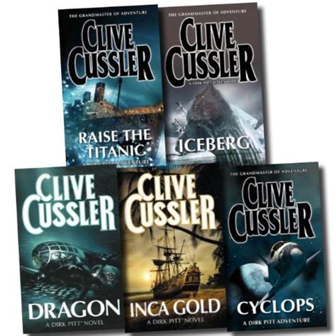 Clive Cussler Collection Dirk Pitt Novels Series 5 Books Set Dragon