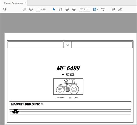 Massey Ferguson Mf Parts Catalog Manual