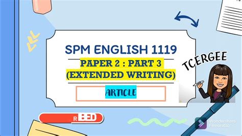 Spm English Paper 2 Writing Part 3 Extended Writing Article