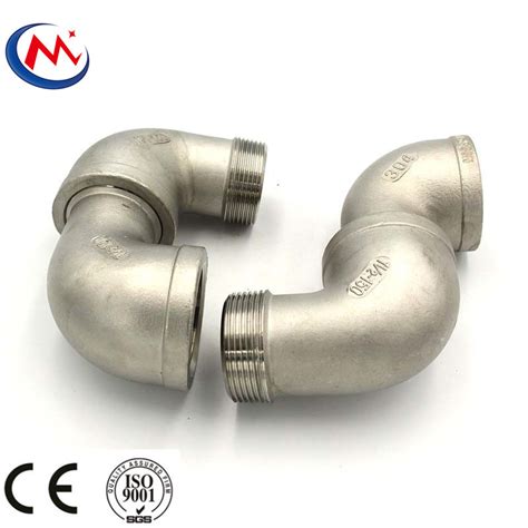 Precision Casting Threaded Pipe Fittings Stainless Steel Internal And