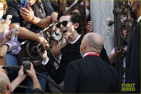 The Photos of Timothee Chalamet's Entrance at the Venice Film Festival ...