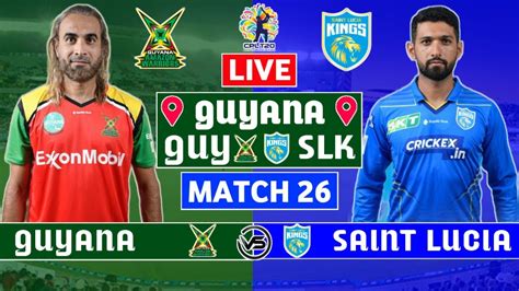 Cpl Live Guy V Slk Live Guyana Amazon Warriors Vs Saint Lucia