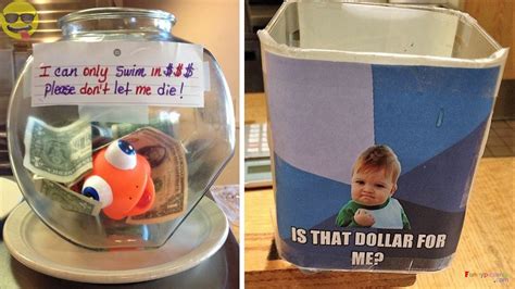 Creative And Clever Tip Jars To Increase Tips Tip Jars Clever Hacks