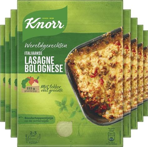 Knorr Lasagne Bolognese Wereldgerechten Maaltijdpakket 10 X 191 G