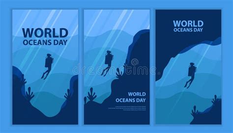 World Oceans Day Background Design Stock Illustrations 1 492 World