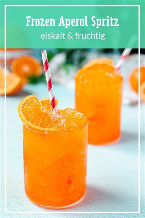 Frozen Apricot Spritz With Oranges And Strawberries In The Background