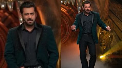 Watch Salman Khan Looks Dashing As Bigg Boss 16 Host In Teal Green Tux