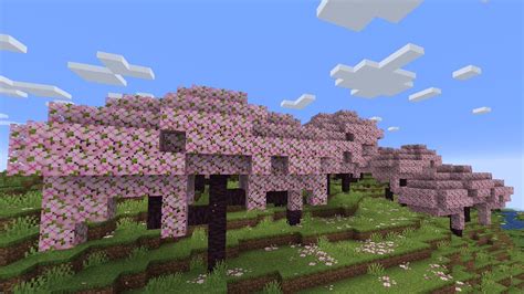 Minecraft On Twitter Cherry Blossom Biome Sniffer Archaeology