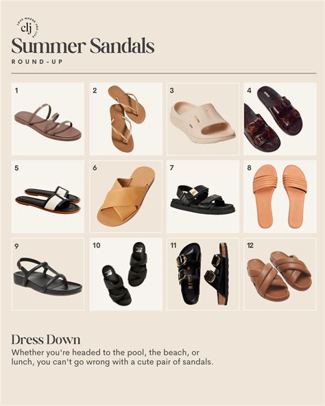 Cute Summer Sandals To Dress Up and Down - Chris Loves Julia