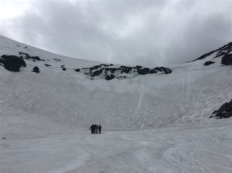 Near Miss Fall Into Waterfall Hole Tuckerman Ravine Mount Washington