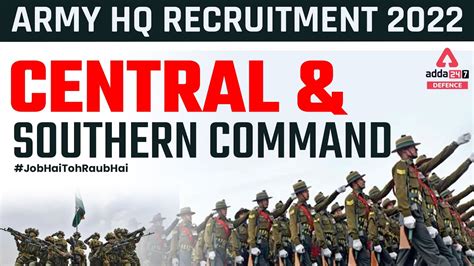 Indian Army Recruitment 2022 Indian Army HQ Central Command And