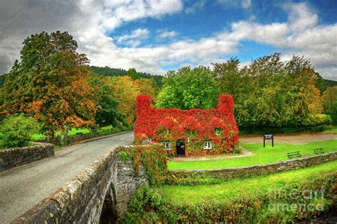 Llanrwst Tea Cottage Fall Photograph by Adrian Evans - Fine Art America