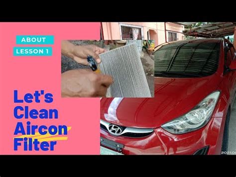 Car Aircon Filter Paano Maglinis Diy Youtube