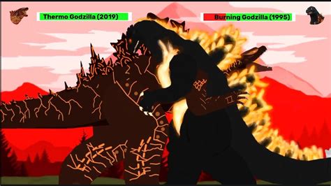 Dc Thermo Godzilla Vs Burning Godzilla Part Animation