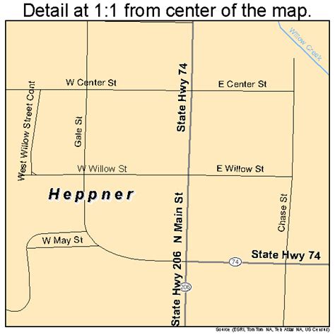 Heppner Oregon Street Map 4133550