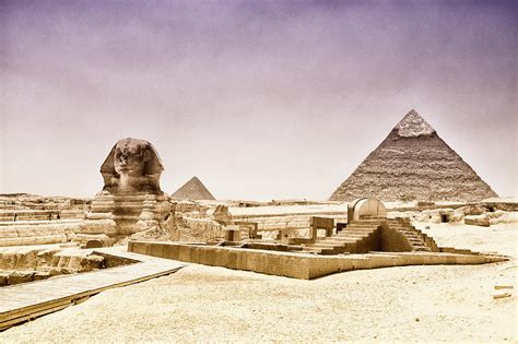 The Sphinx In Front Of The Pyramids by Audun Bakke Andersen