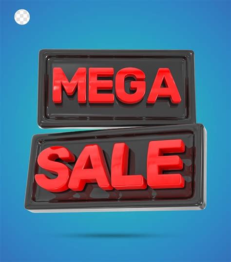 Premium PSD Mega Sale 3d Render