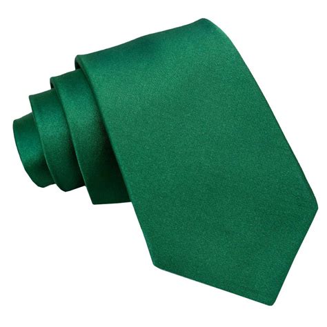 Men S Plain Emerald Green Satin Tie Extra Long Ties Classic Ties