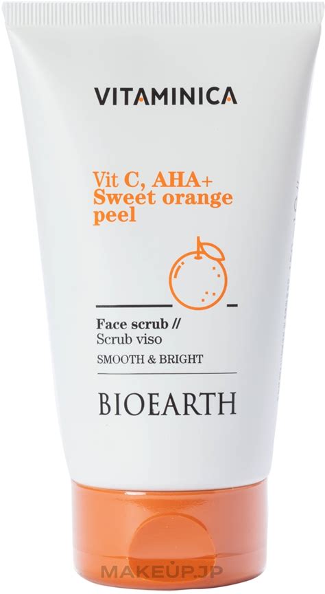 Face Scrub Bioearth Vitaminica Vit C Aha Sweet Orange Peel Face