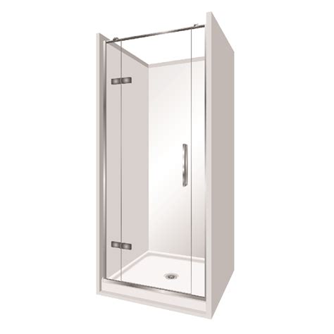 Frameless Pivot Alcove 900 Symphony Showers