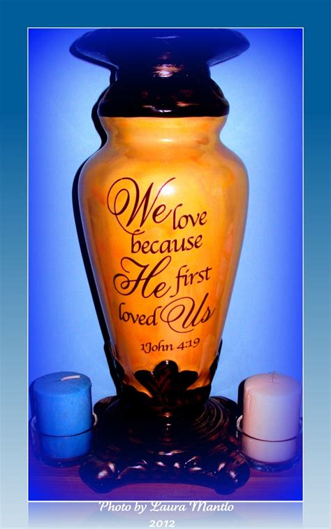 Vase With Bible Verse Surrounded By Candles Mason Jar Lamp Novelty