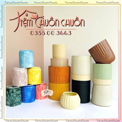 Cốc Đựng Nến Thơm Handmade Gốm Sứ Tiemchuonchuon Bát Tràng Shopee