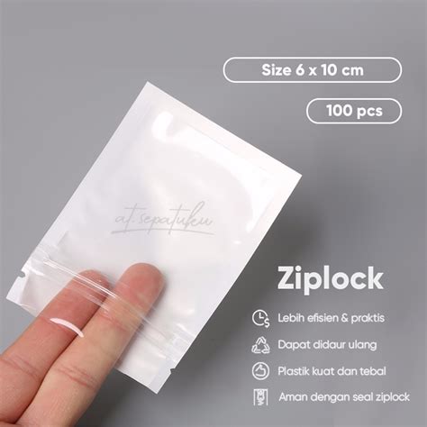 Jual Plastik Klip X Ziplock Putih Zip Lock Zipper Packing