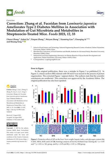 Pdf Correction Zhang Et Al Fucoidan From Laminaria Japonica