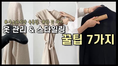 옷 관리 And 패션 꿀팁 7가지🧣입던 옷도 새롭게 옷 먼지제거 니트 보관 옷 잘 입는 법 겨울 옷 관리 Youtube