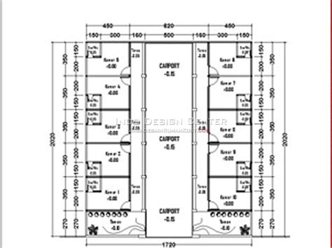 Denah Rumah Kost Rumah Desain