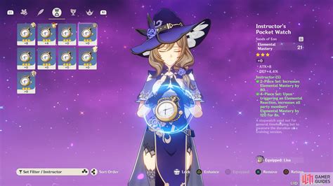 Instructor Sets Artifacts Genshin Impact Gamer Guides