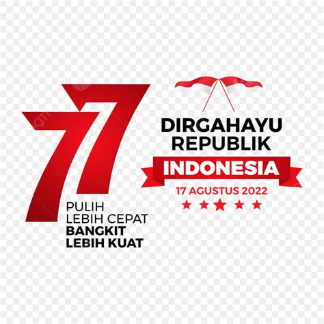 Gambar Template Desain Hari Kemerdekaan Indonesia 2022 Logo Hut Ri Ke 77 Hut Ri Ke 77 Logo