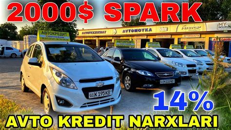 AVTO KREDIT NARXLARI 2023 2000 GA SPARK BUNAQASI HALI BOLMAGAN AVTO