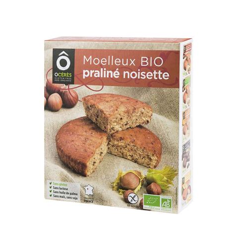 Moelleux Pralin Noisettes Partager Bio Sans Gluten C R S G