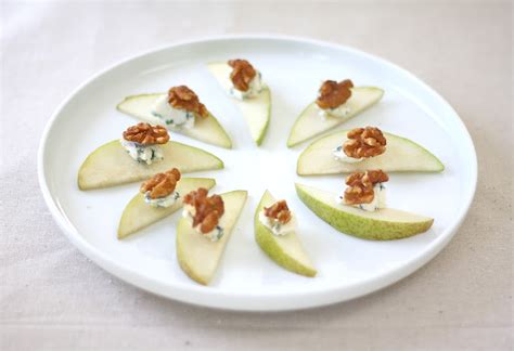 Pear Walnut Bleu Cheese Easy Appetizer Julie Blanner