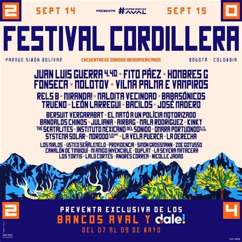 Festival Cordillera Confirmado Su Cartel De Artistas