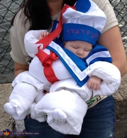 Homemade Stay Puft Marshmallow Baby Costume DIY Costumes Under 35