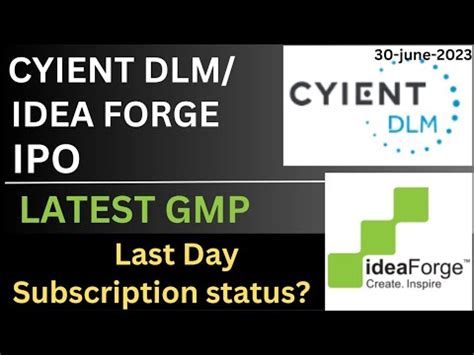 Cyient Dlm Ipo Idea Forge Ipo Cyient Dlm Ipo Latest Gmp Idea Forge