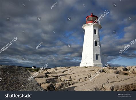 Peggys Cove Lighthouse Sunset Stock Photo 105835625 : Shutterstock